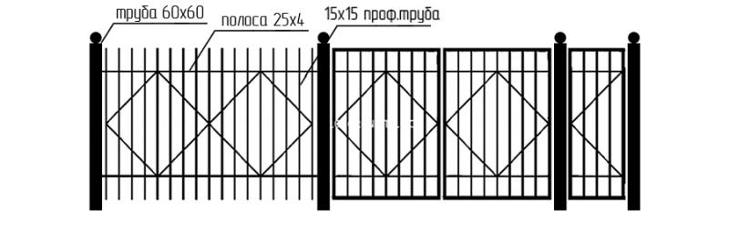 Забор сварной СЗ-14