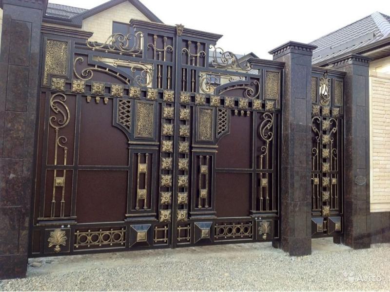 Кованые ворота дагестан фото