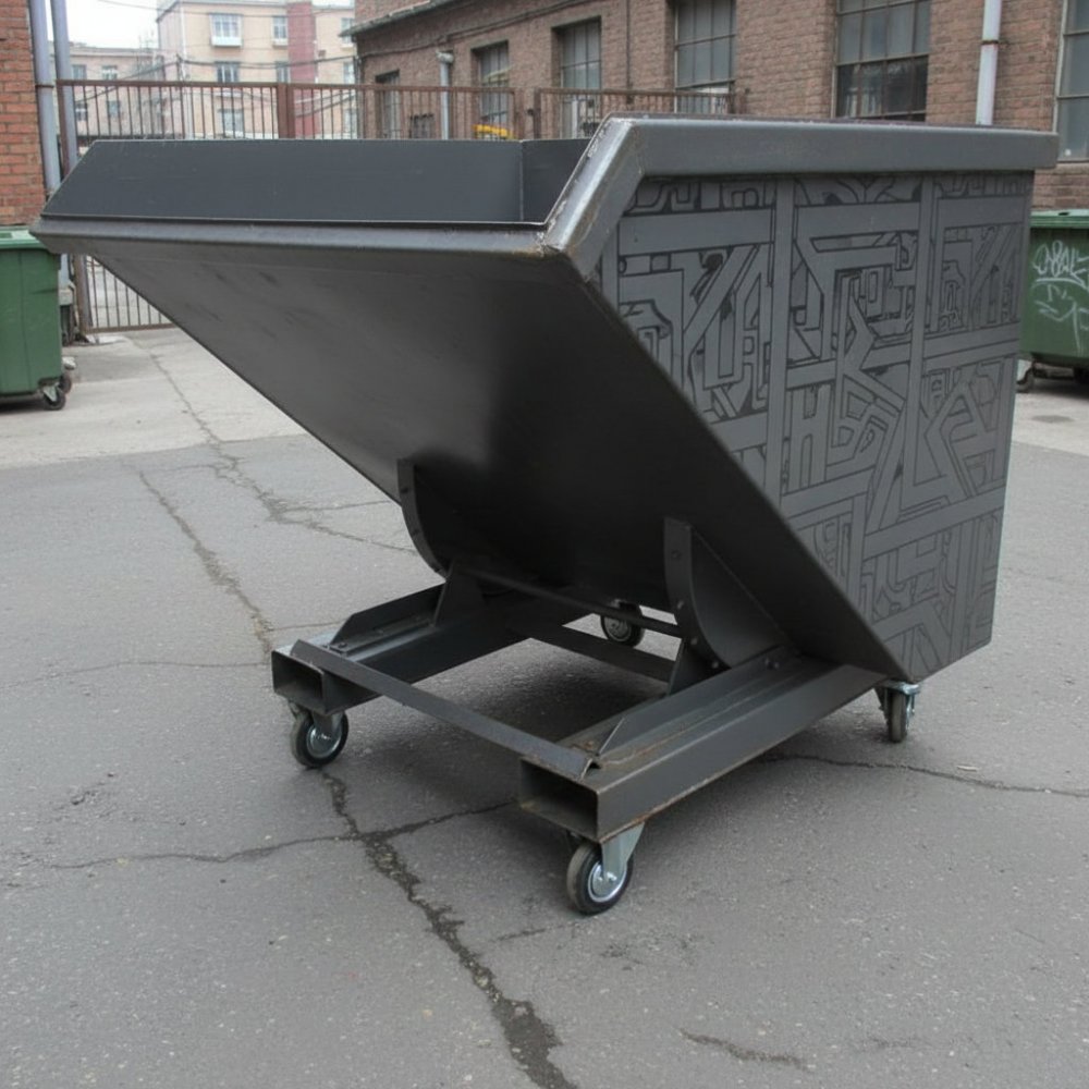 Мусорный контейнер на колёсиках