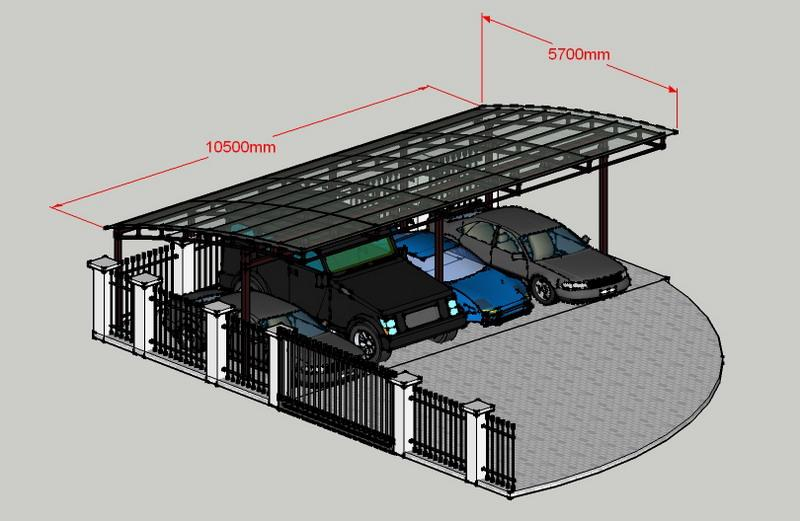 Проект автомобильного навеса