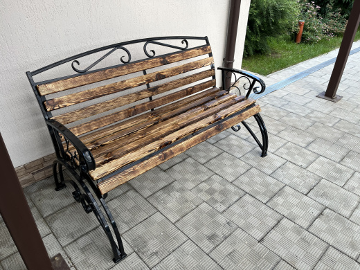 Скамейка Радуга 1500 ( доска Брашированная )