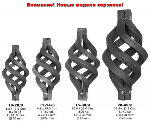 Кованая корзинка №4