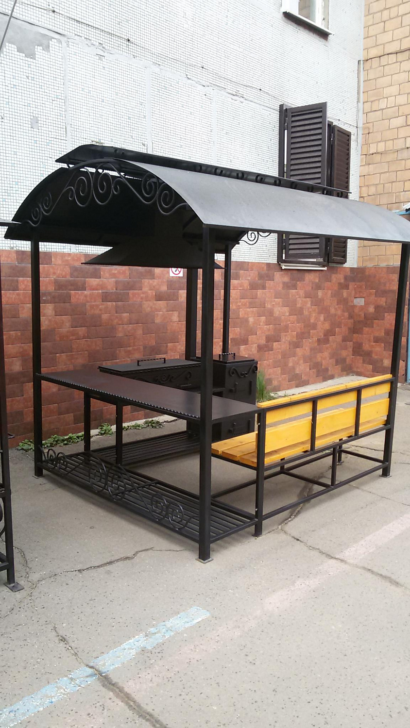 Навес беседка мангальная зона