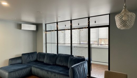 Перегородки с дверью в гостинную LOFT стационарная для дома №7