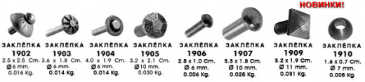 Декоративная стальная заклёпка
